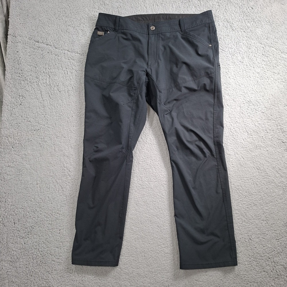 Kuhl Silencr Mens Black Pants Utility Workwear 4 Way Stretch 38x30 Rugged